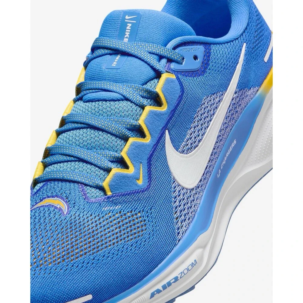 Nike Zoom Pegasus 41 Los Angeles Chargers Italy Blue Men’s Sz 8 FZ5078-400 - Picture 7 of 11